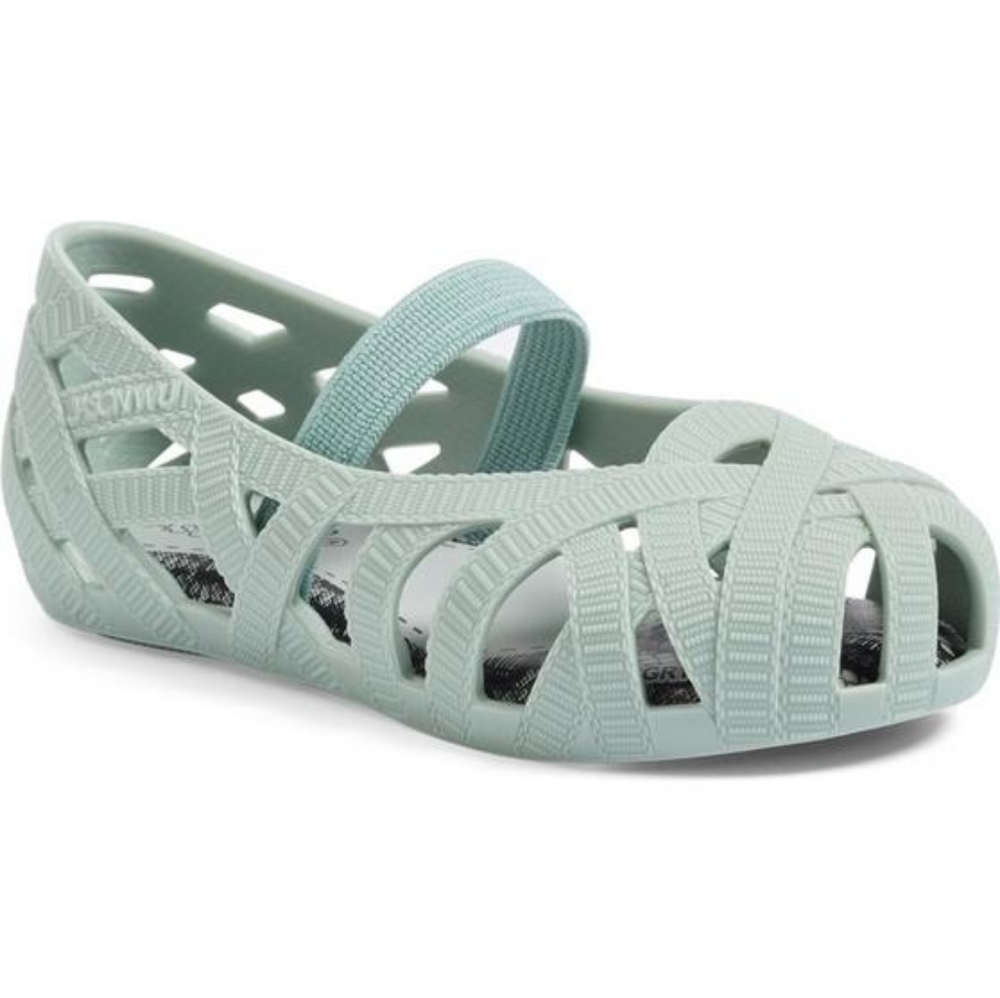 Mini Melissa +Jason Wu toddler 8 seafoam jellies